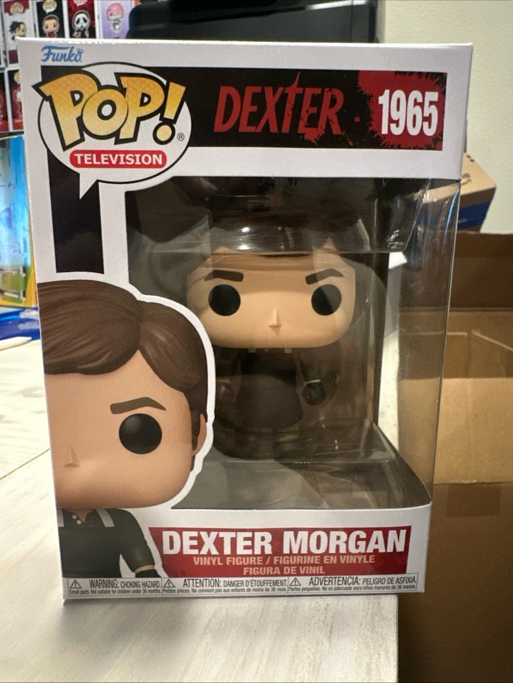 Funko Pop! Dexter Morgan Figure - Brown, Black, White